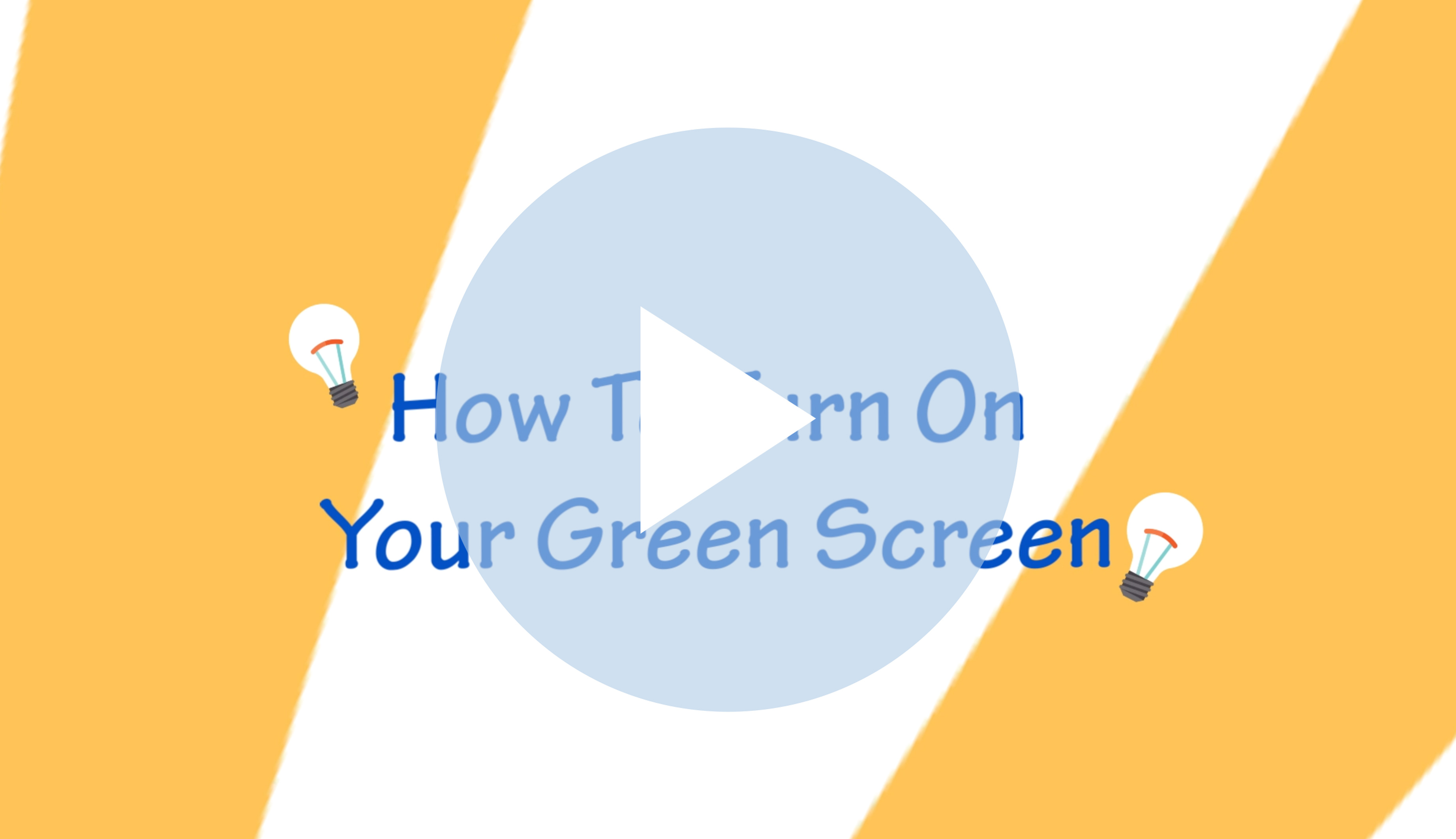 How To Turn On Your Green Screen